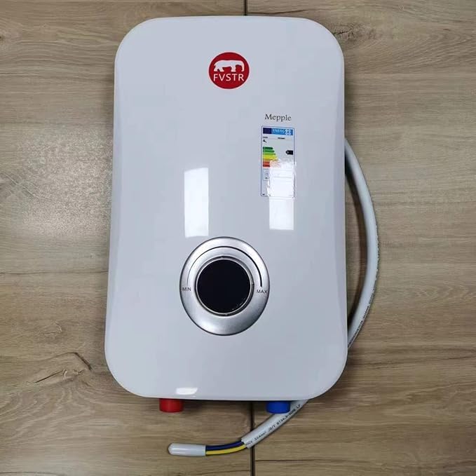FVSTR Small Smart Instant Electric Tankless Water Heater 220/240V(White 7KW)