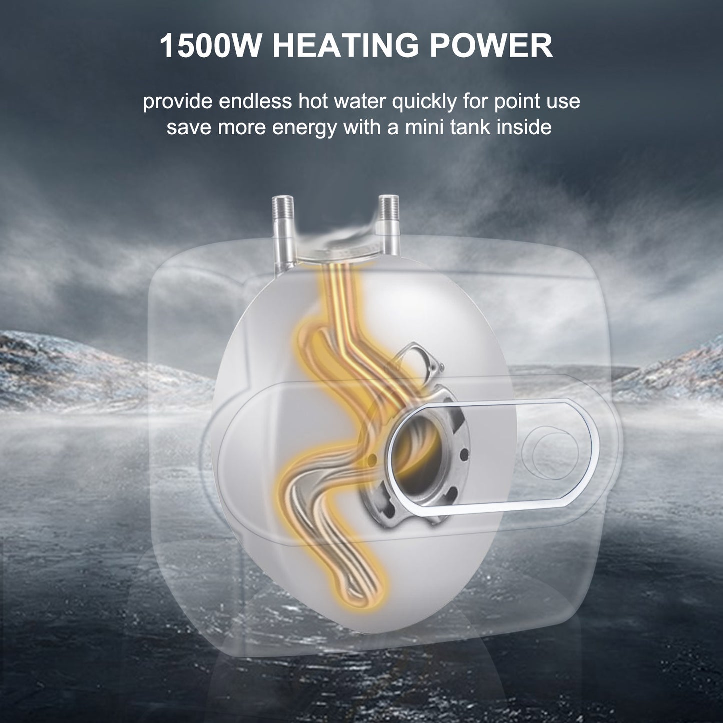 Geesen Under Sink Tank Electric Water Heater 1.5Kw(4 Gallon/120V)