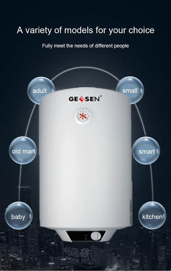 Geesen Storage RV TR Indoor Waterproof Electric Tank On Demand Hot Water Heater(8 Gallon)