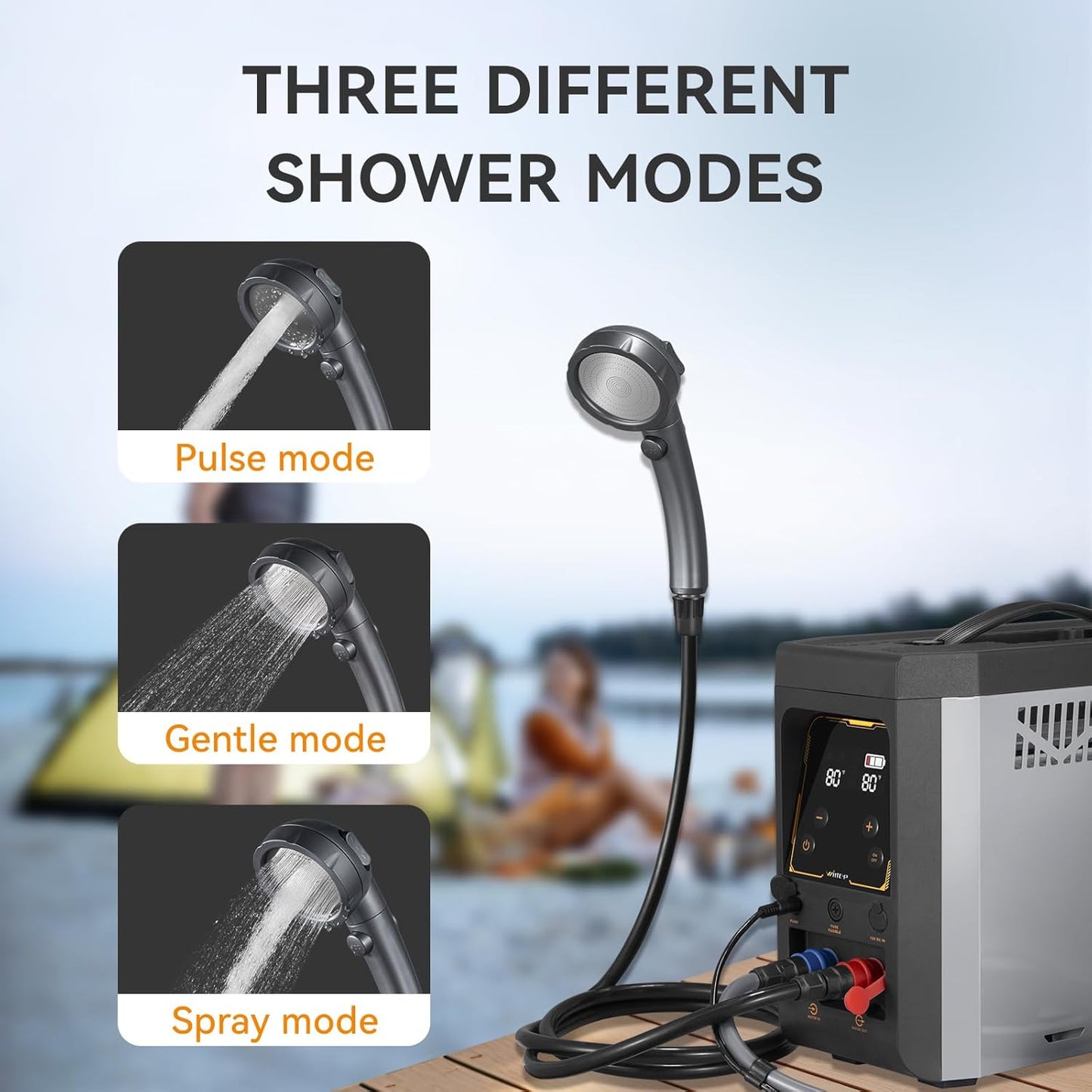 Tankless Water Heater Propane, METYA 0.8GPM 6KW Portable Instant Hot Water Heater