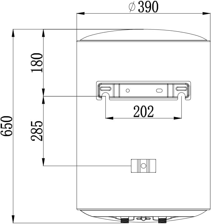 Geesen Indoor/RV Universal Electric Hot Water Heater for the whole family(13 Gallon)