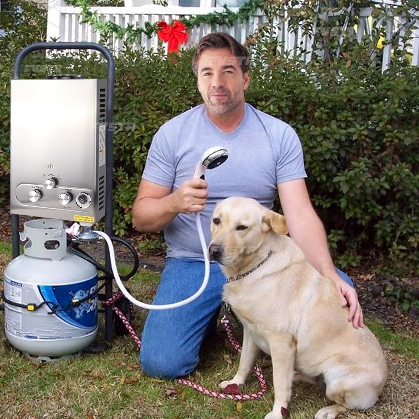 Tankless Water Heater Propane, 1.6GPM 6L Portable Instant Hot Water Heater