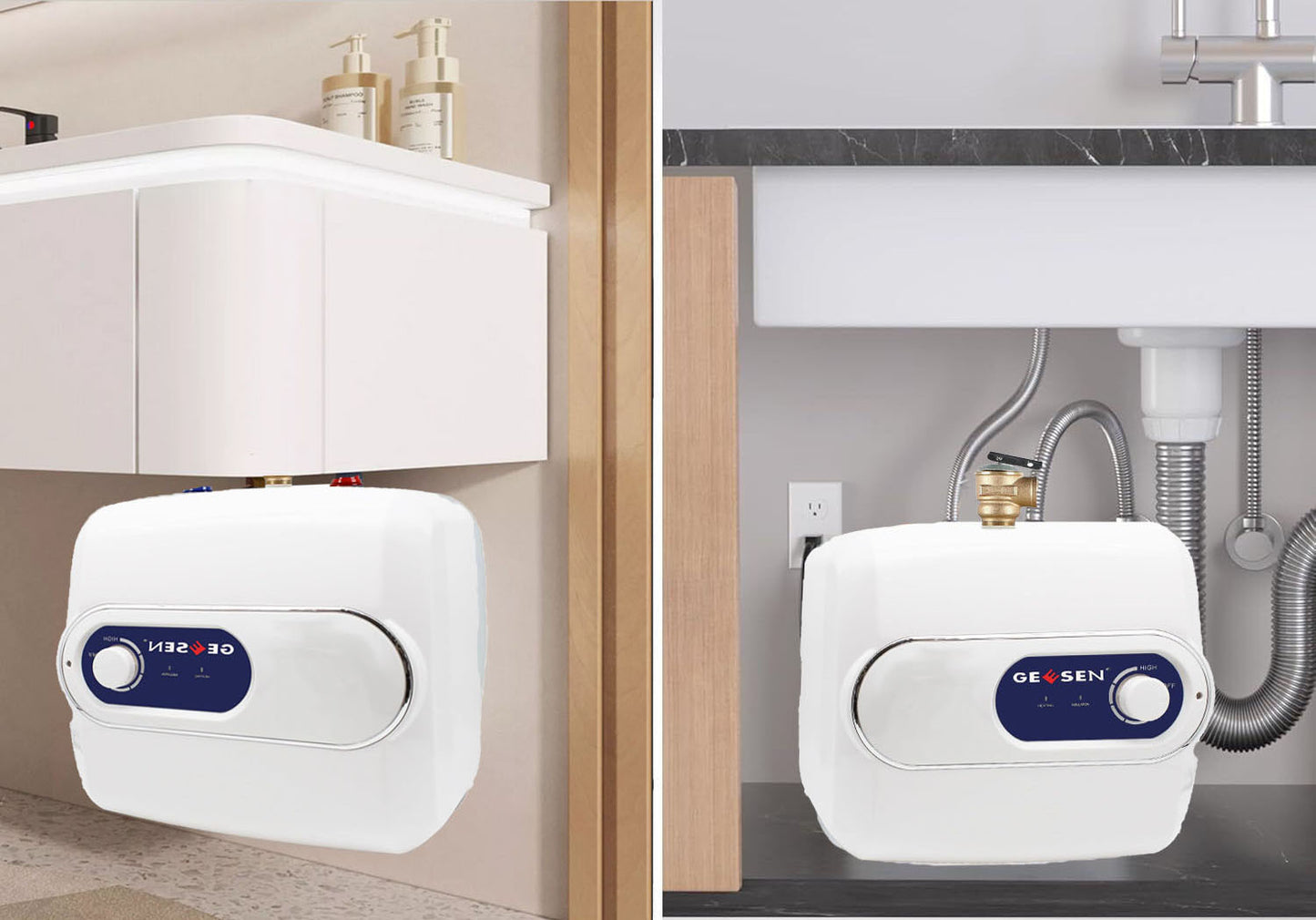 Geesen Under Sink Tank Electric Water Heater 1.5Kw(4 Gallon/120V)