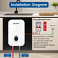 Tankless Water Heater Electric 9kW 240V, Instant On Demand Endless Hot Water Heater with Digital Temperature Display Point of Use for Residential Whole House Shower, ETL Certified