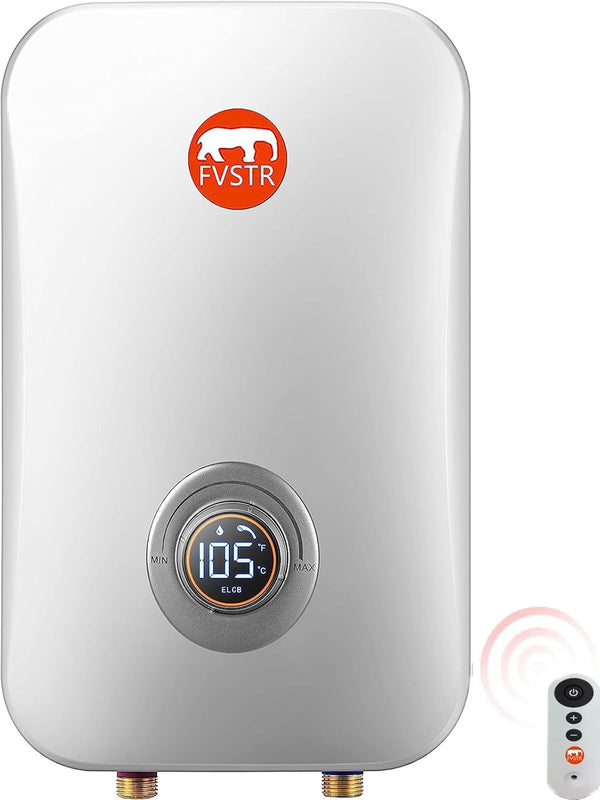 FVSTR Small Smart Instant Electric Tankless Water Heater Under Sink Water Heater(7.5 KW/240V)